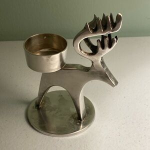 Metal Deer Tea Light  Candle Holder
